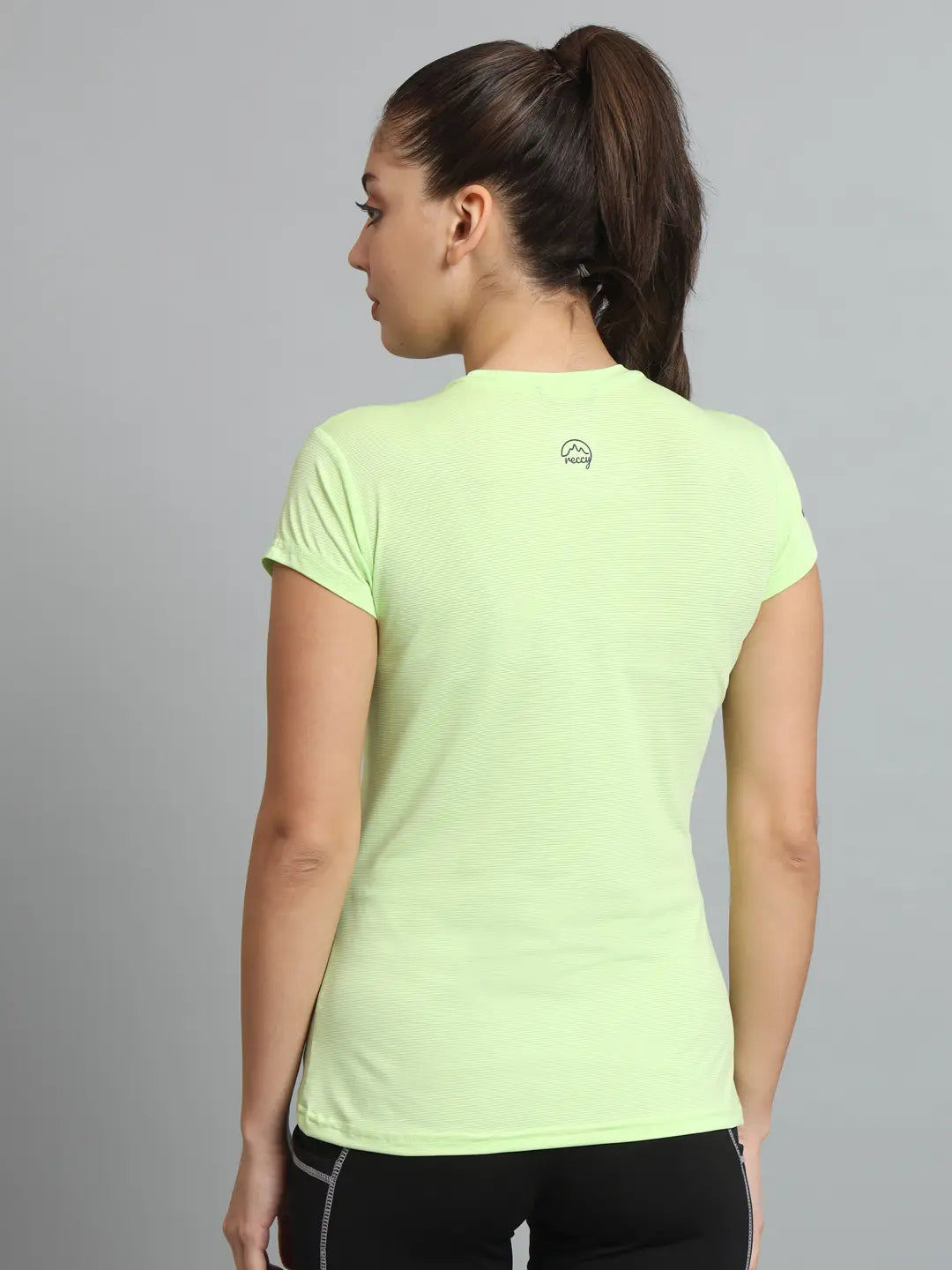 Reccy Womens Ultralight Athletic T-Shirt Lime 4