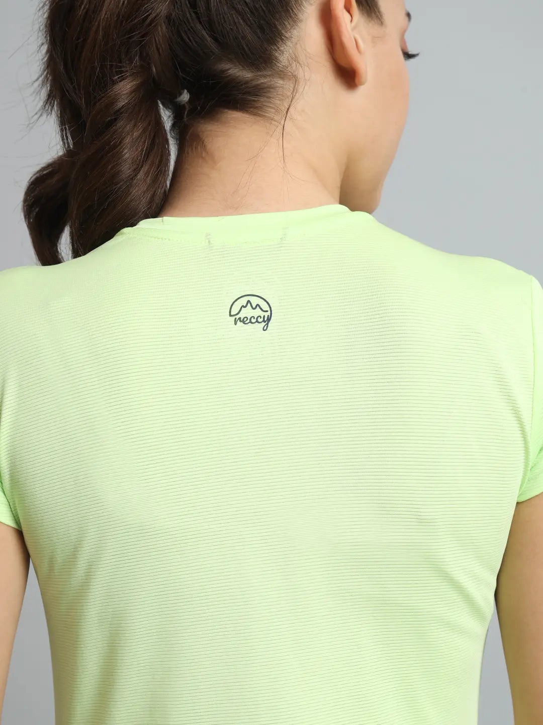 Reccy Womens Ultralight Athletic T-Shirt Lime 5