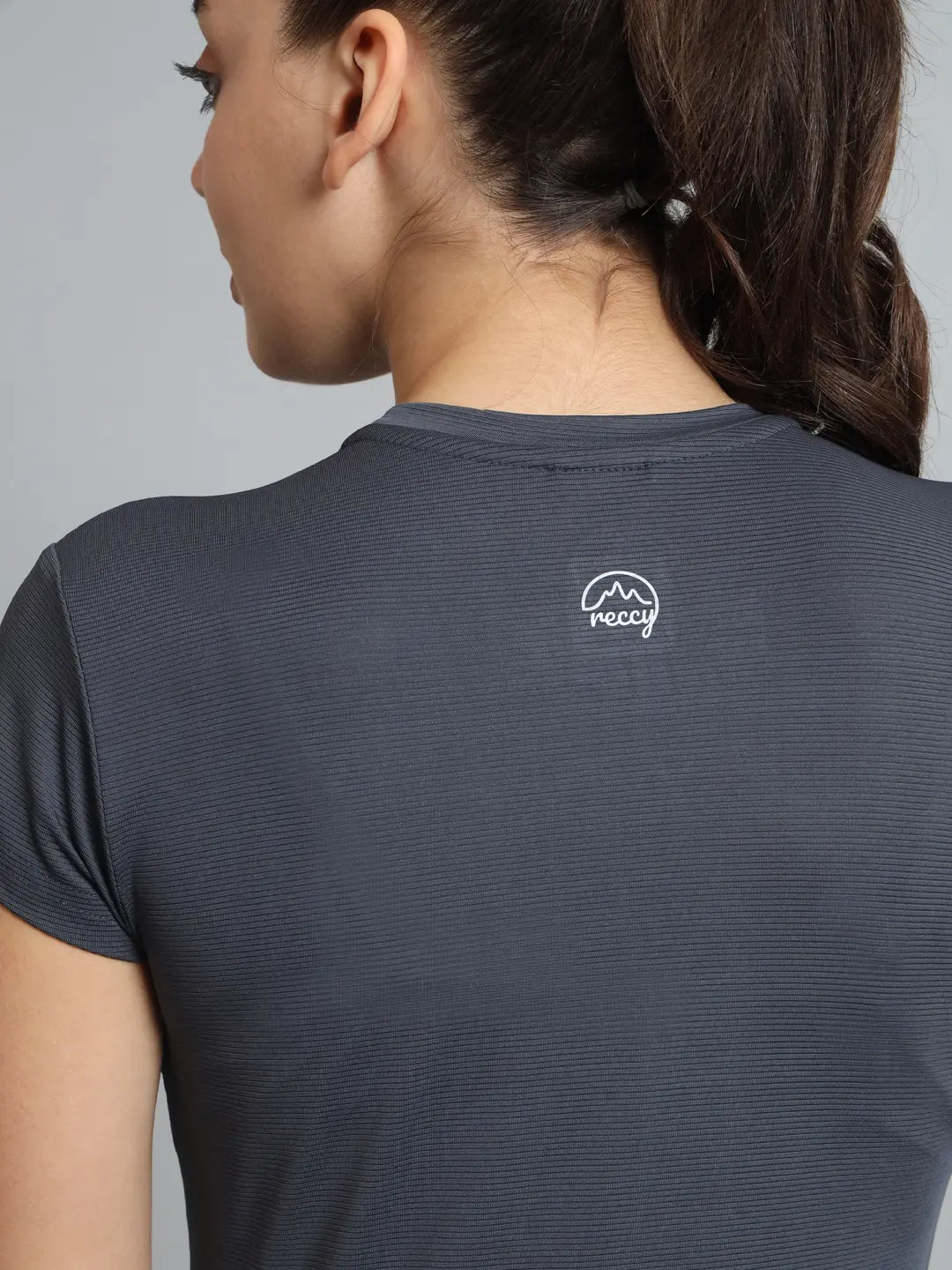 Reccy Womens Ultralight Athletic T-Shirt Metallic Gray 5