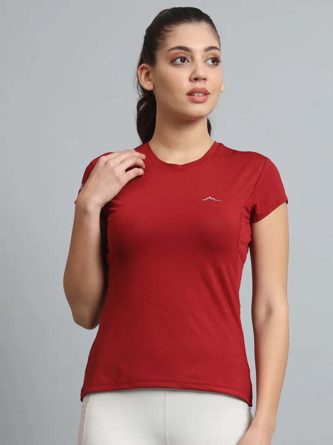 Reccy Womens Ultralight Athletic T-Shirt Rust 1