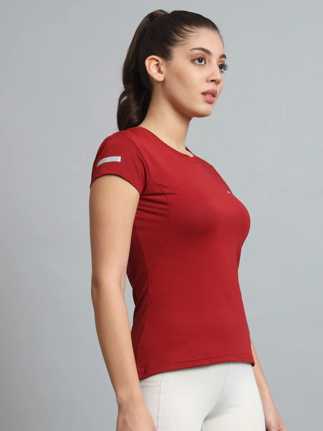Reccy Womens Ultralight Athletic T-Shirt Rust 2