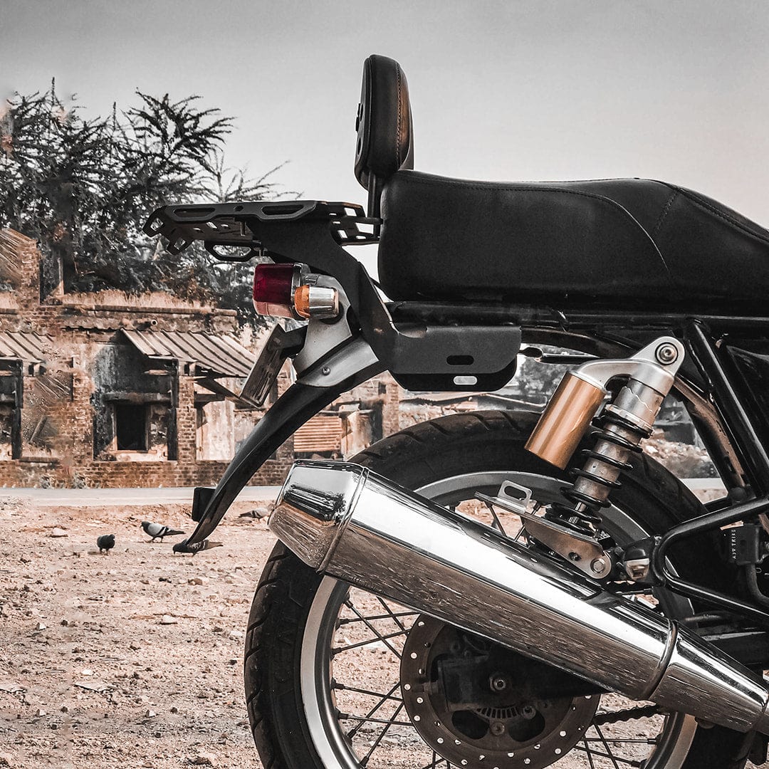 Interceptor With Rear Rack Royal Enfield Interceptor 650 Tail Rack for Touring | ADV TRIBE