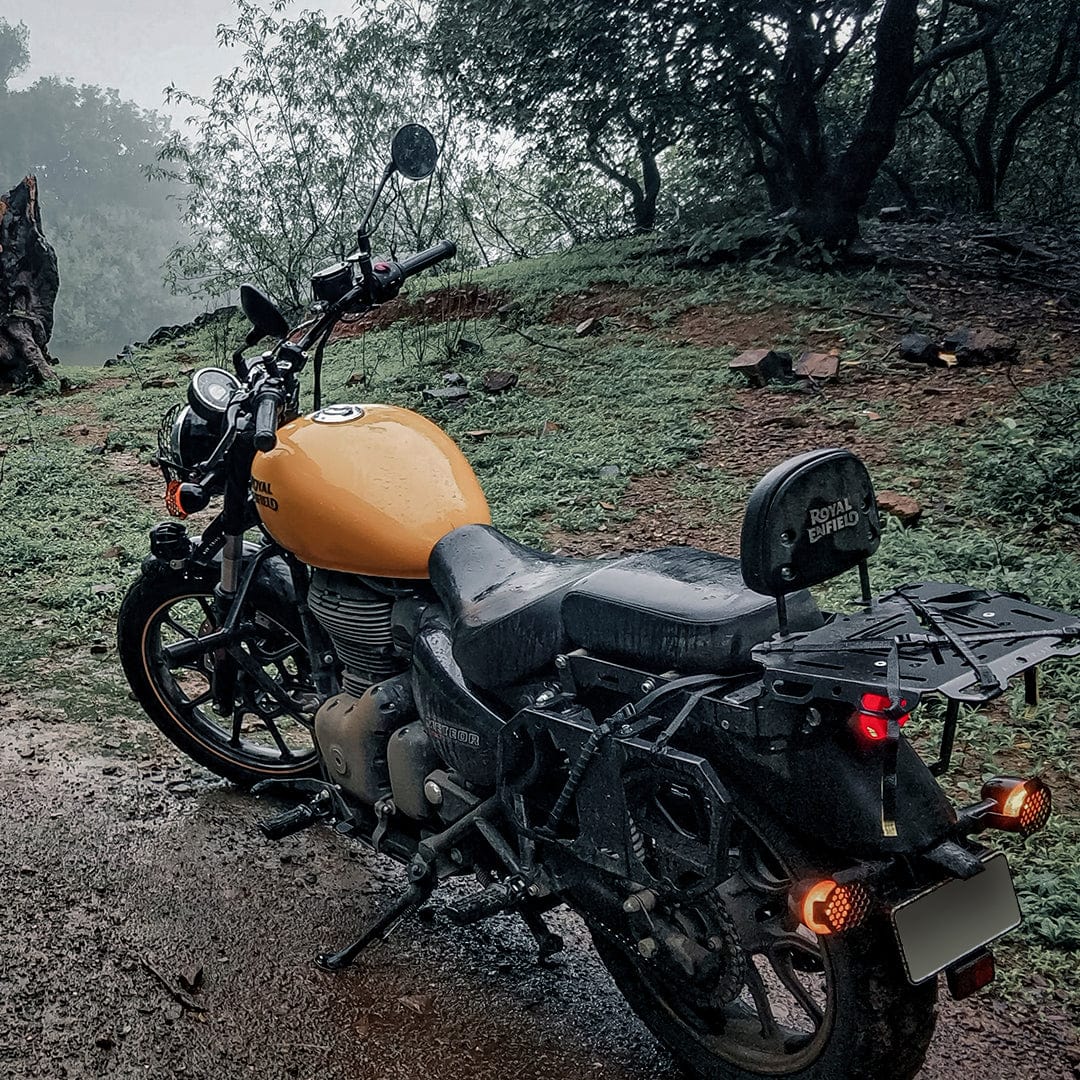 Luggage Tail Rack with Back Rest Repositioning Brackets for RE Meteor ...