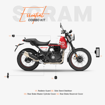 The Essential Combo Kit of 4 Accessories for Royal Enfield Scram 411